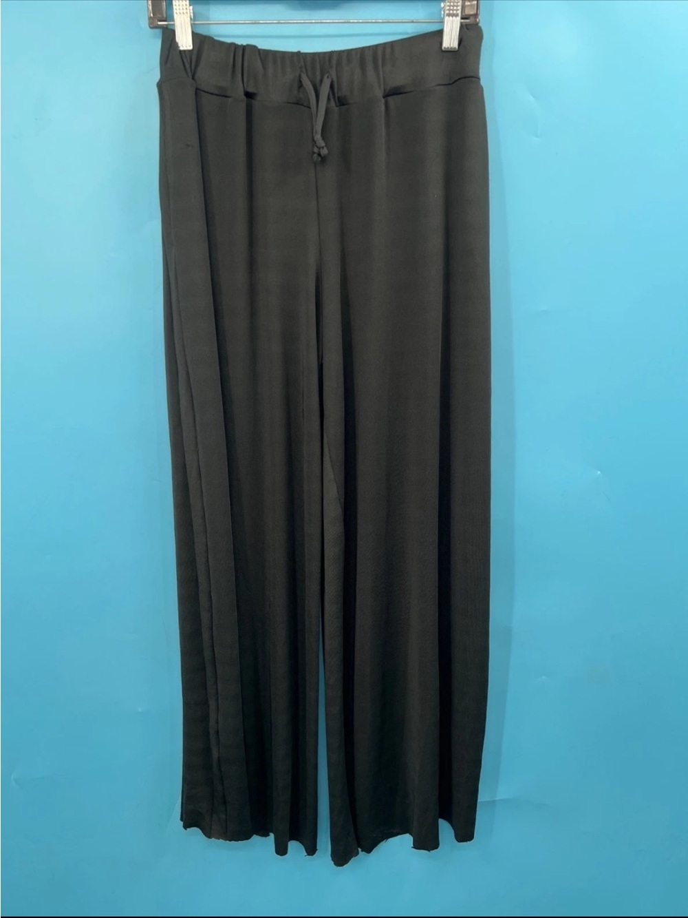 PIERRE BALMAIN Women’s Black Drawstring Wide-Leg Lounge Pants
